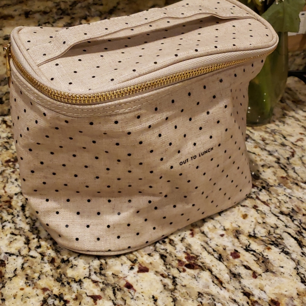 Kate Spade Out to Lunch" canvas tote